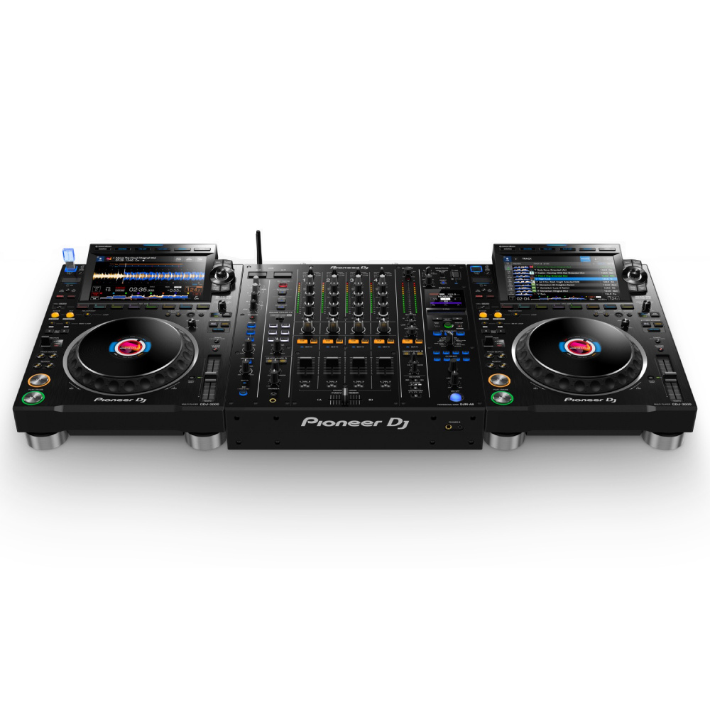 PIONEER DJ by ALPHATHETA CDJ-3000 DJ Multi Player (2 adet) / DJM-A9 4 Kanal Dijital DJ Mikseri Set